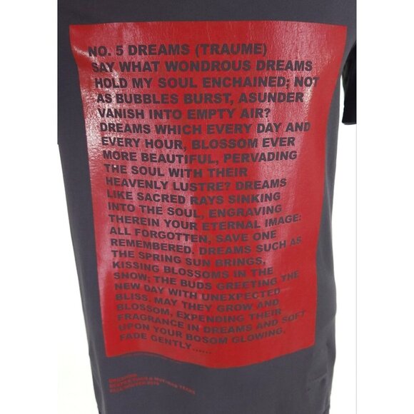 Rick Owens DRKSHDW Graphic Trauma Slogan Print T-Shirt Size S Mens D/U 19 $335 - Picture 5 of 14